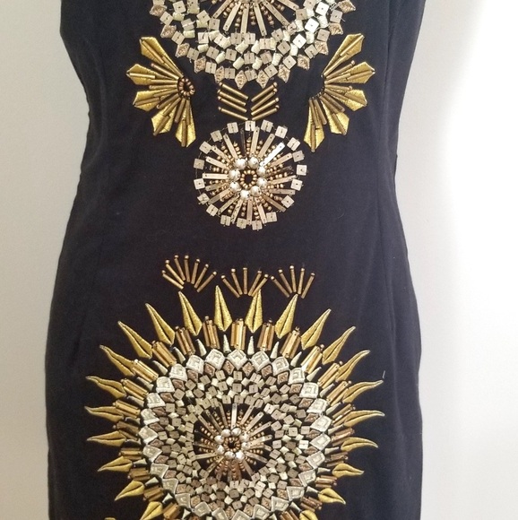 Free People mini  dress with metallic detail S4 - Picture 3 of 6